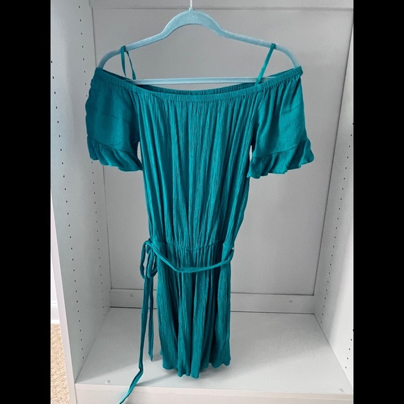 NEW YORK & COMPANY Turquoise Romper - Picture 1 of 2